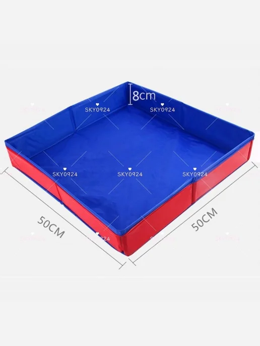 Эксклюзивная песочница для творчества синяя LIN 50x50x8 см, 50x50x8 см, фото 3