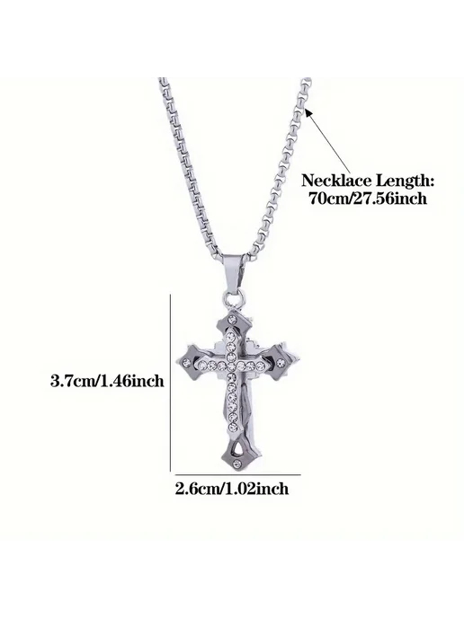 Нет бренда Цепочка из титановой стали unisex Silver Color, серебристый, фото 5