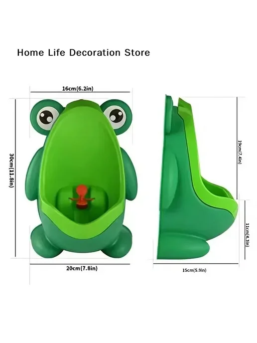 Нет бренда Детский горшок-писсуар лягушка Зеленый, Green, зеленый, фото 7