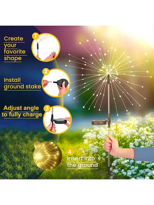 Нет бренда Солнечные фонарики 420 LED White light, 150LED, Multicolored 150LED, фото 6