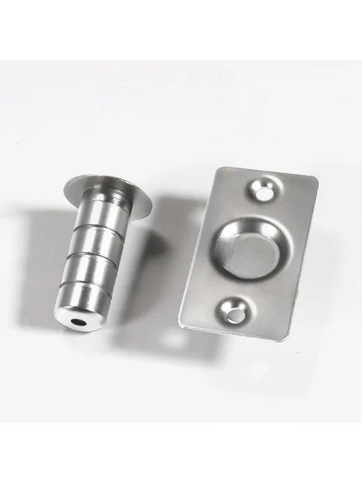 KAK Магнитный дверной упор Silver, серебристый