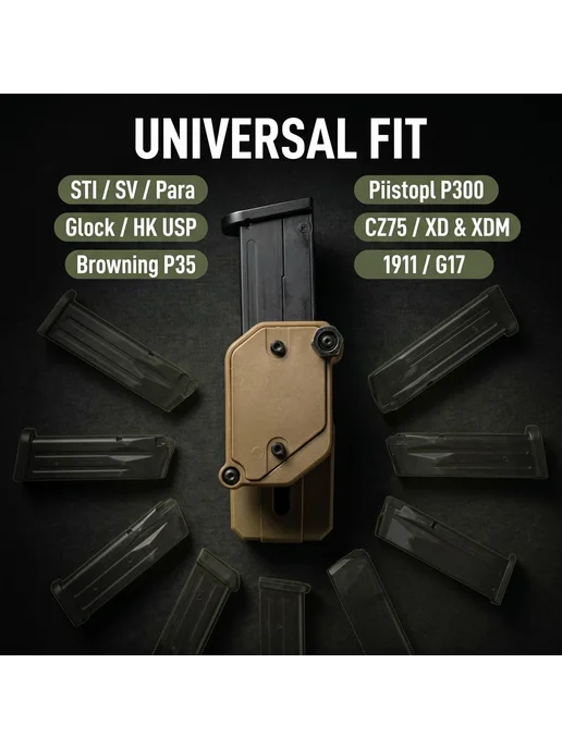 Нет бренда Подсумок тактический IPSC, ABS пластик, 2 шт, 3 шт, фото 3
