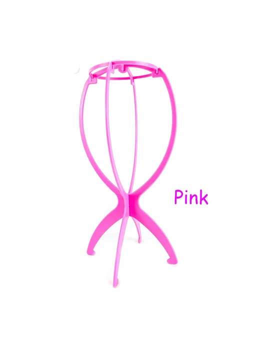 Mosalay Регулируемые красочные стойки для париков 5 Pcs Pink, 5 шт