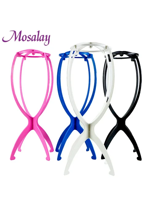 Mosalay Регулируемые красочные стойки для париков 5 Pcs Pink, 5 шт, фото 2