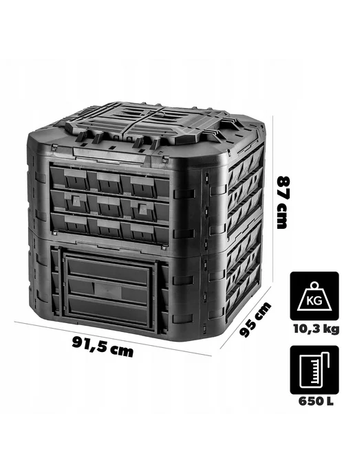 Prosperplast Компостер для сада Compogreen Vario 650 л, 650 л, фото 4