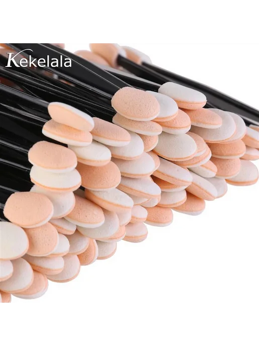 kekelala Одноразовые спонжевые кисти для макияжа 50 шт, 50 шт, фото 2