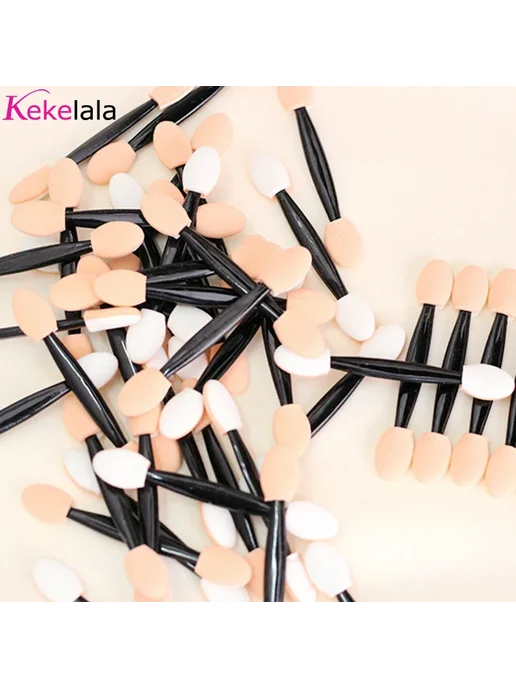 kekelala Одноразовые спонжевые кисти для макияжа 50 шт, 50 шт, фото 7
