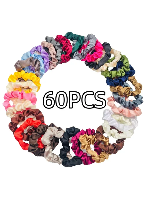 wendolce Резинки для волос 60 шт. Цвет PJ005-60PCS-B, 60 шт