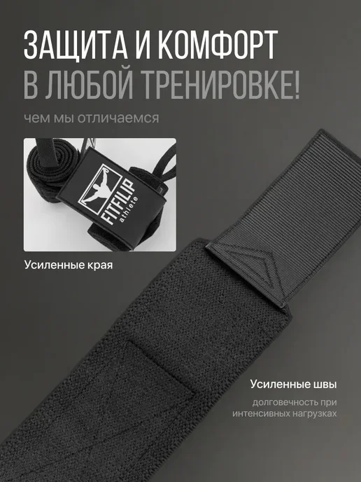 Напульсники спортивные бинты фиксатор 2 шт, 2 шт, фото 4