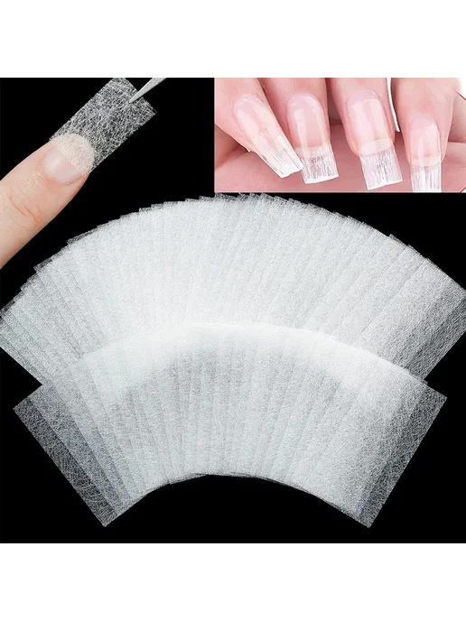 Нет бренда Формы для ногтей стекловолокно Silk Fiberglass, 10pcs, 10 шт, фото 2