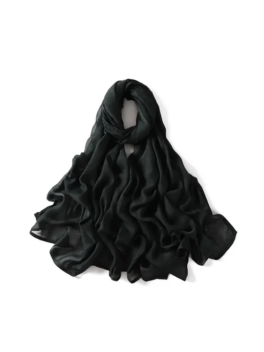 GOCHROFEI Женский хлопок Хиджаб Fringe Scarves 9, коричневый, фото 6