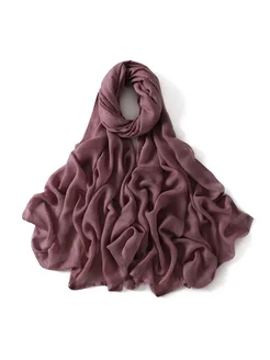 GOCHROFEI Женский хлопок Хиджаб Fringe Scarves 15