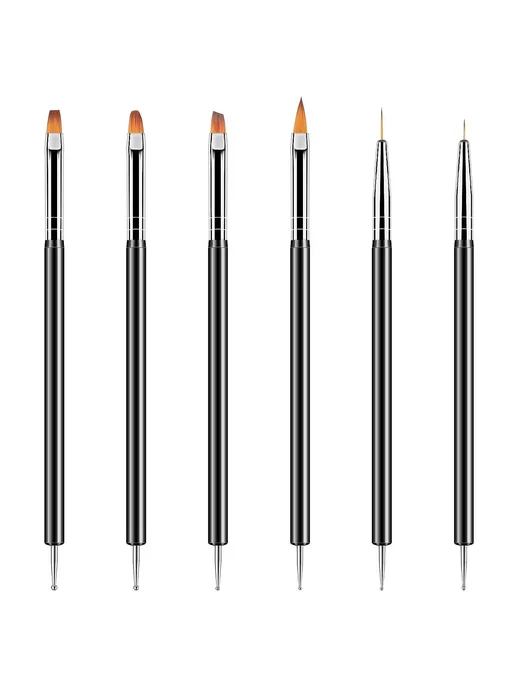 DianaBeauty Кисти для дизайна ногтей, 6 31 шт Pen-6pcs Double-end, 31 шт, 6 шт