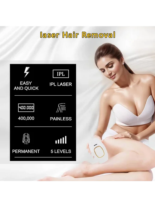 ROFAELEC IPL-эпилятор для всего тела US Plug, black, черный, фото 5