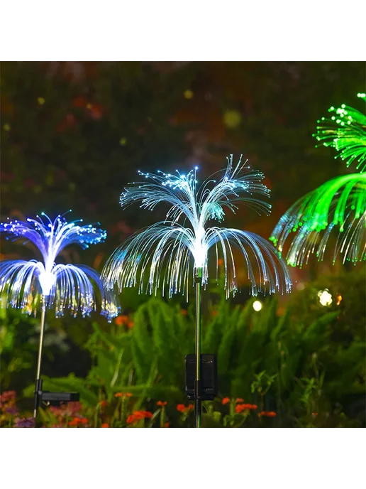 Нет бренда Солнечные светильники-медузы LED 7 цветов Star, 7 цв., фото 6