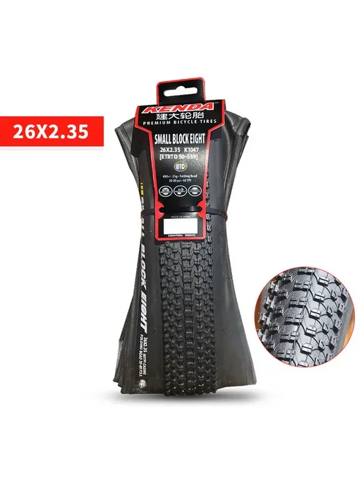 kenda Шина Small Block Eight 26x2.35 черная, черный