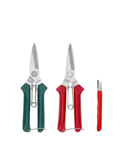 Нет бренда Секатор из нержавеющей стали для обрезки Red pruning shears, красный, фото 2