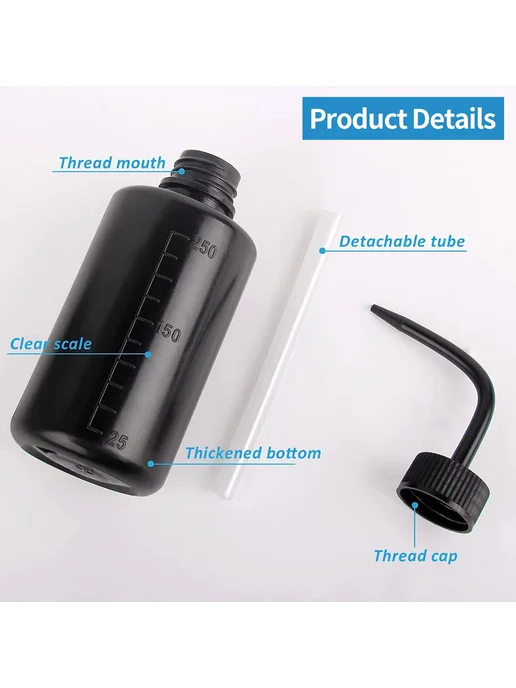 Нет бренда Бутылка-спрей для татуировок POSEIDON 250 500 мл Balck 250ml, 500 мл, 250 мл, фото 3