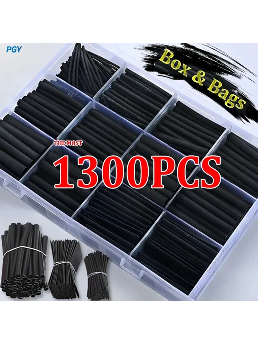 Нет бренда Термоусадочная трубка 1300 650 164PCS bags Color, 164 шт, фото 2