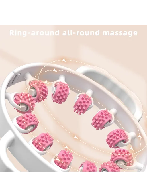 FITPERT Портативный массажный ролик EVA для тела Blue-9 rounds, синий, фото 6
