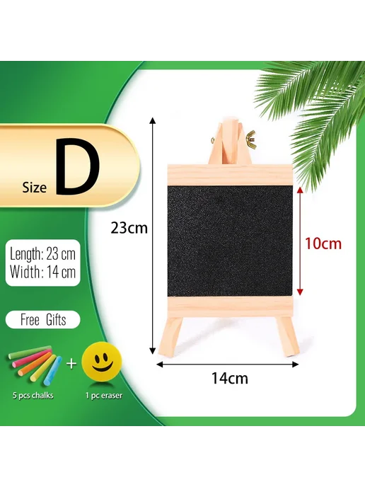 Нет бренда Мини-доска XD-TOPQC из сосны Черный, Size D-23x14cm, черный