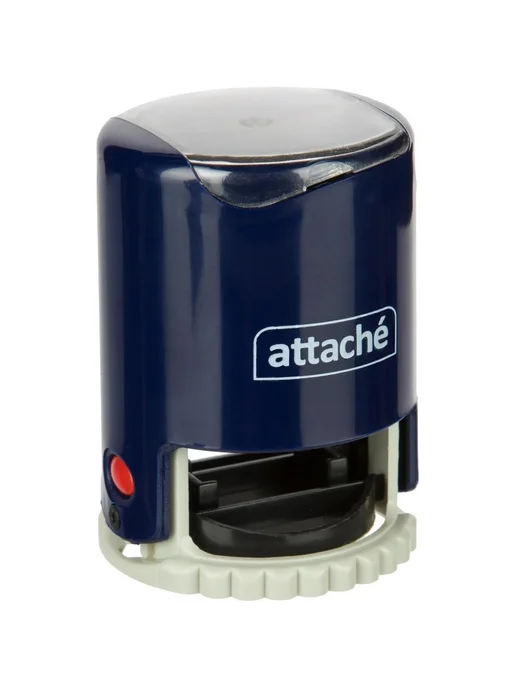 Круглая оснастка для печати Attache R40, синяя, синий, фото 5