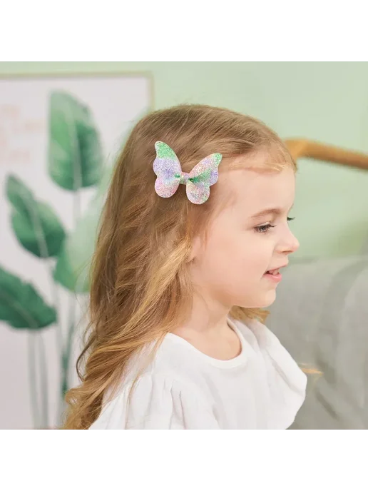 Baby Bows Заколки для волос двойные бабочки Розовый, 3997-3, розовый, фото 3