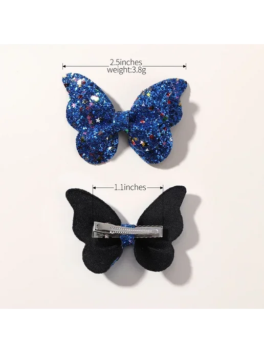 Baby Bows Заколки для волос двойные бабочки Розовый, 3997-3, розовый, фото 6