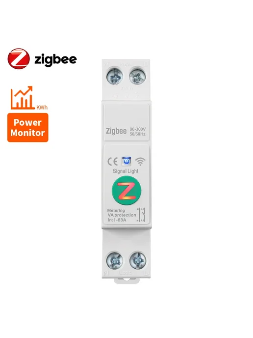 Нет бренда MANHOT WiFi Zigbee Умный Автоматический Выключатель 63А, вариант