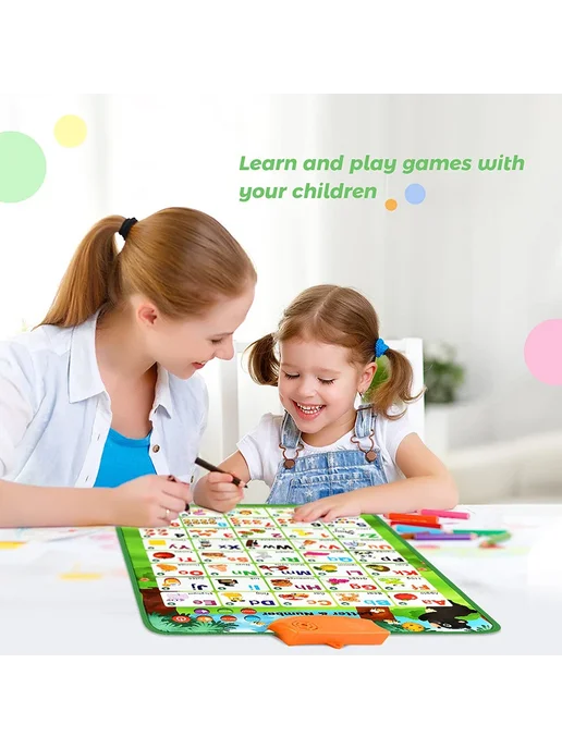 QWZ Электронная интерактивная таблица ABC для детей 2-5 лет Anim, вариант, фото 5