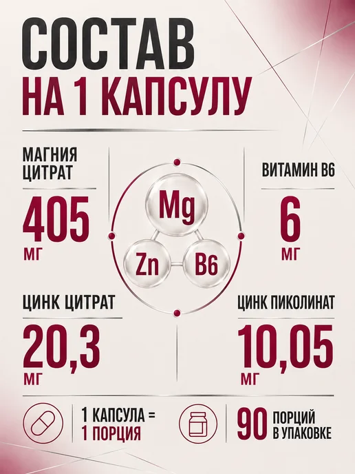 BioPharm Бустер тестостерона ZMA и витамин B6 Биофарм 90 капсул, вариант, фото 4