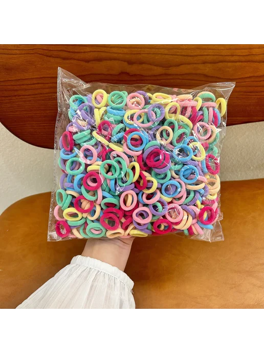 Нет бренда Детские эластичные резинки для волос other 500 pcs, 500 шт