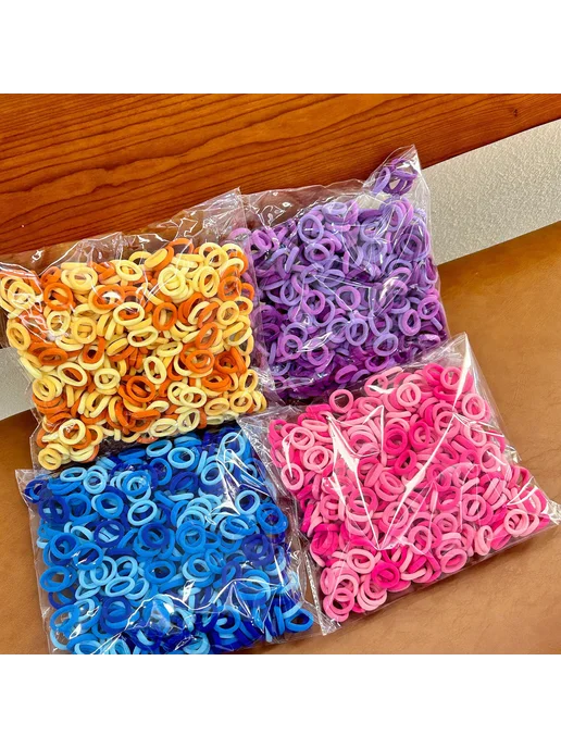Нет бренда Детские эластичные резинки для волос other 500 pcs, 500 шт, фото 4
