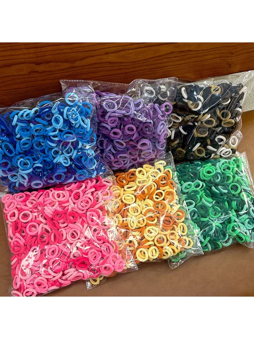 Нет бренда Детские эластичные резинки для волос other 500 pcs, 500 шт, фото 5