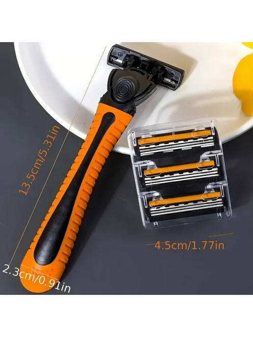 Нет бренда Безопасные лезвия для бритья из нержавеющей стали 1 handle 3, синий, фото 5