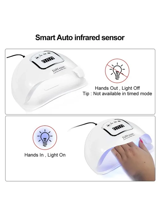 LIMEGIRL SUN X5 LED MAX сушилка для ногтей, EU вилка, вариант, фото 7