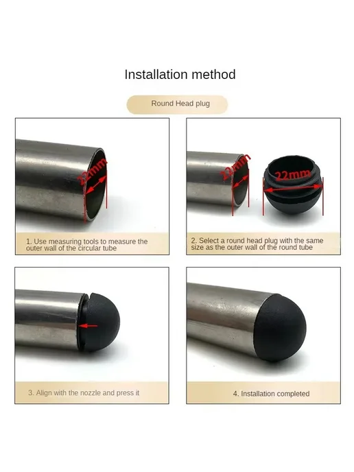 Круглые пластиковые заглушки для труб 13-38 мм 16mm, вариант, фото 6