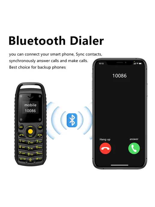 SERVO Голубой кнопочный телефон B25, 2 SIM, Bluetooth, красный, фото 7
