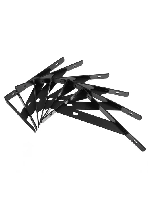Нет бренда Стальные кронштейны для полок 2 шт. 10inch-Black, 2 шт, фото 6