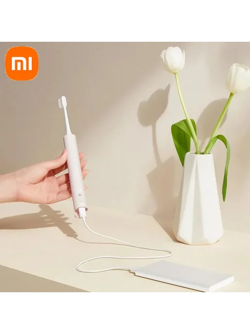 MIJIA Электрическая зубная щетка Xiaomi T200 Blue, синий, фото 2