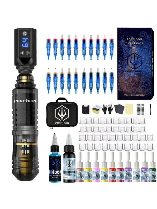 Poseidon Tattoo Kit Фиолетовый HM142-MIX, фиолетовый, фото 2