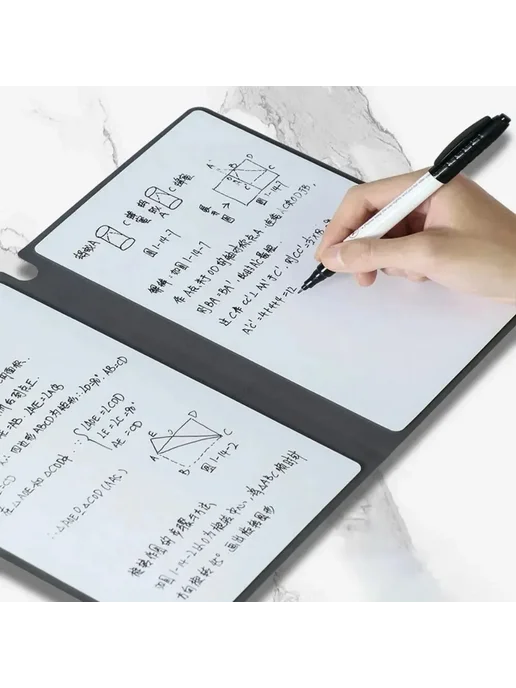 Многоразовый набор для заметок Whiteboard Notebook Set blue, синий, фото 2