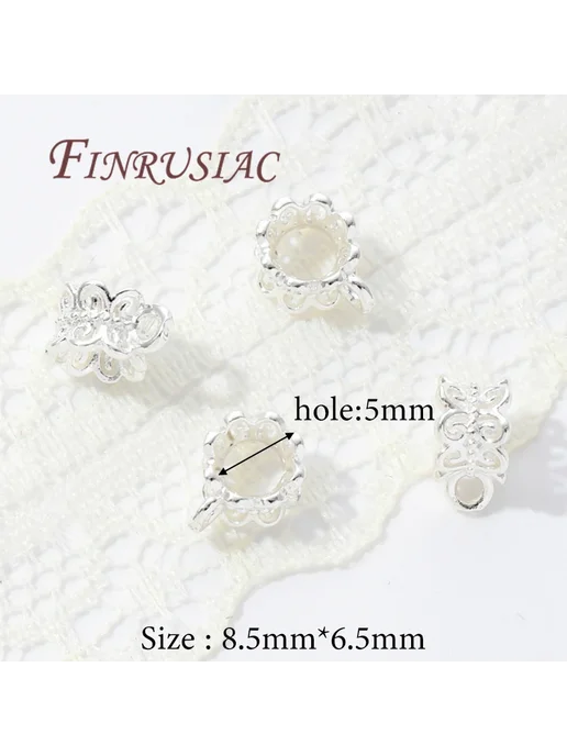FINRUSIAC Ювелирные застежки позолоченные 15 pieces, Silver, серебристый