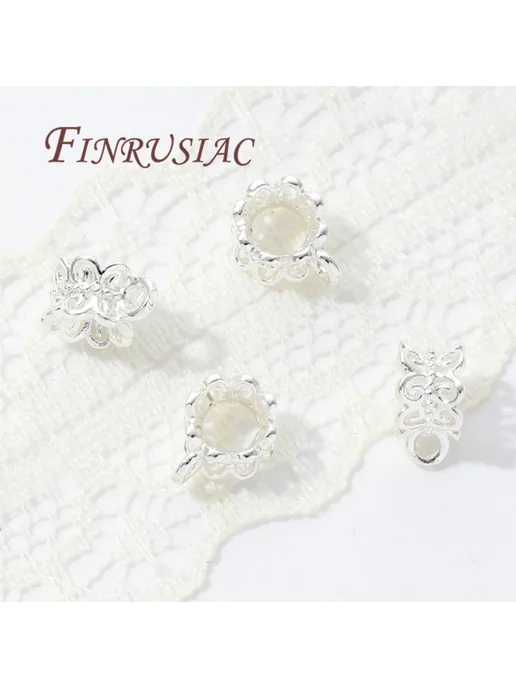 FINRUSIAC Ювелирные застежки позолоченные 15 pieces, Silver, серебристый, фото 5