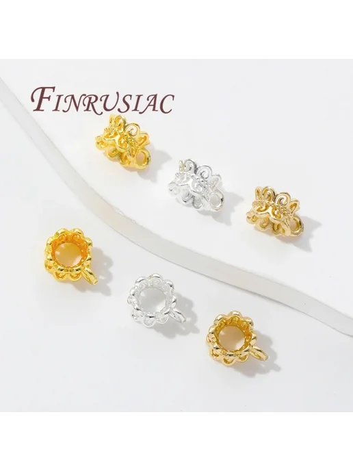 FINRUSIAC Ювелирные застежки позолоченные 5 pieces, 14K Real, желтый, фото 6