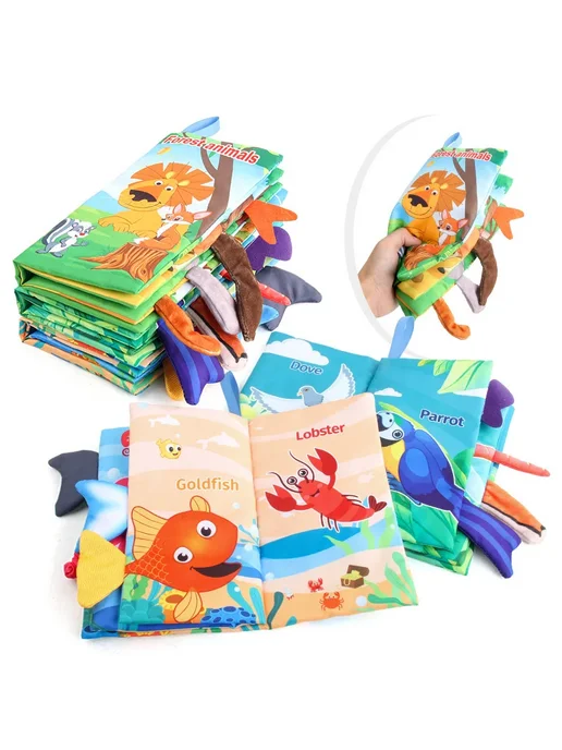 Diikamiiok Детская книжка-игрушка Sea World, 6 страниц, вариант, фото 4