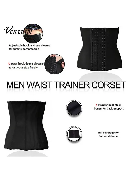 Vensslim Корсет-пояс для коррекции фигуры 6XL, черный, фото 7