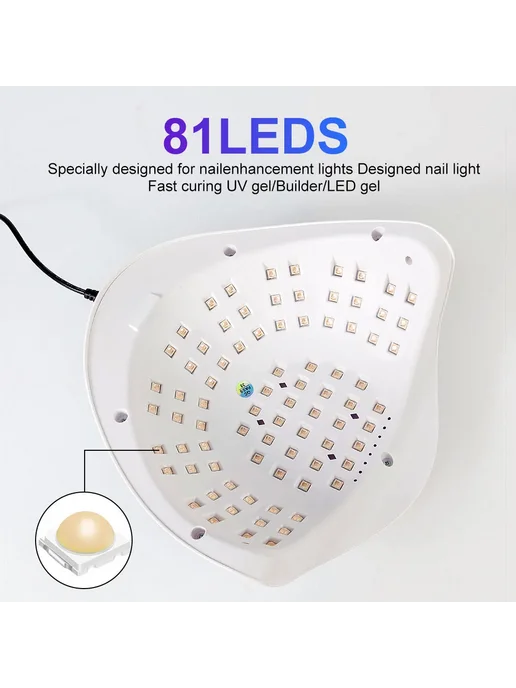 LIMEGIRL X26MAX 81LED УФ-сушилка для ногтей EU, 81LED EU, фото 3