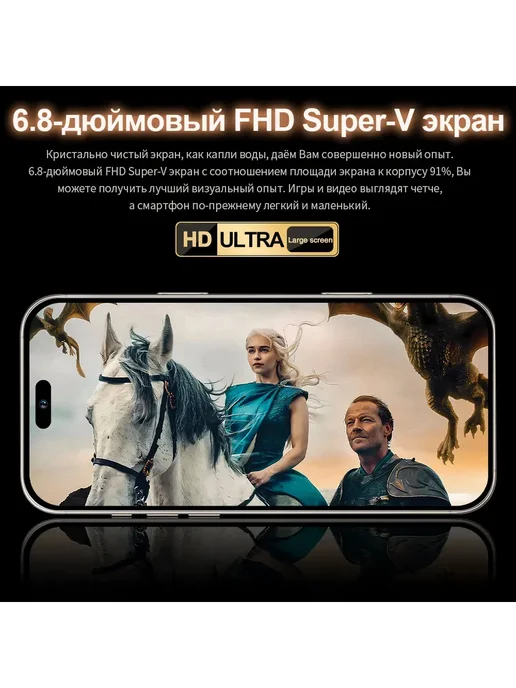 Смартфон Pro Max I Phome I16 Pro Max 12/512 ГБ, черный, фото 5