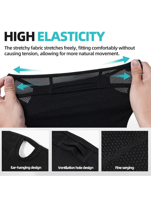 mvptoo Охлаждающая бандана-маска черная XL, черный, фото 7